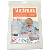 Snibbs wasserdichtes Spannbetttuch mit Eckgurten, wasserdichte Matratzenauflage fürs Babybett, Matratzenschoner 60x120 Baby wasserdicht, Nässeschutz 60 * 120, atmungsaktiver TPU-Membran