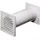 WALLAIR N37824 Rundrohr-Lüftungssystem 100 Kunststoff (Ø x L) 10cm x 48cm Weiß