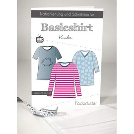 Fadenkäfer Schnittmuster und Nähanleitung - Kinder Shirt - Basicshirt