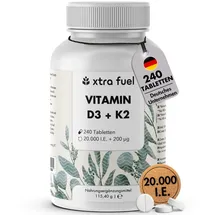 xtra fuel Vitamin D3 + K2 Tabletten 240 St.