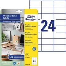 Avery Zweckform Etiketten LR3475-10 weiß 70,0 x 36,0 mm