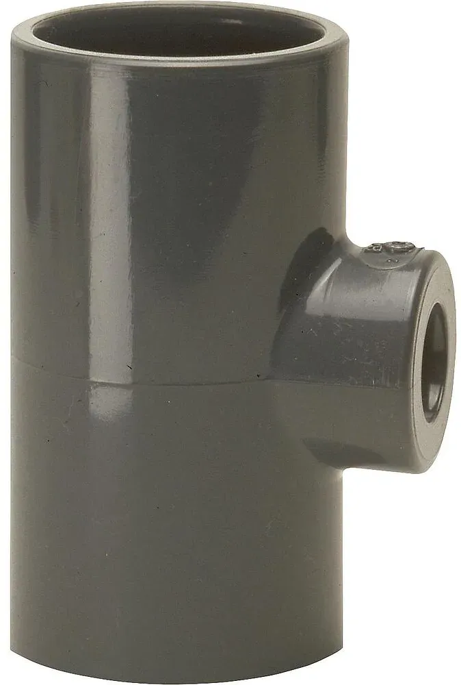 PVC-U Klebemuffe T-Stück Mittelabgang reduziert (Ausführung: 50 x 20 x 50 mm)