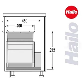 HAILO Triple XL 55 l Grau
