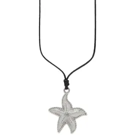 aniston jewelry & watches Kette mit Anhänger Seestern schwarz / Edelstahl