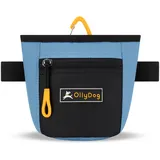 OllyDog Goodie Treat Bag, Leckerlibeutel Hund, Taillengürtelclip für freihändiges Training, Magnetverschluss, Hundetraining und Verhaltenshilfen, Drei Tragemöglichkeiten (Pazifikküste)