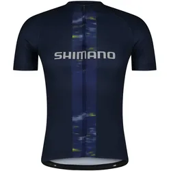 Fahrrad-Kurzarmtrikot LOGO, navy