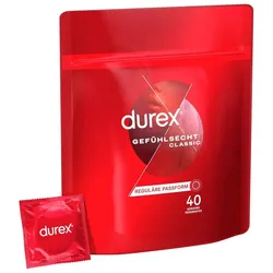 durex Kondome Durex Gefühlsecht Kondome - 40 Kondome, 1 St., Gefühlsecht, Ultra Dünn, 40 Stk.