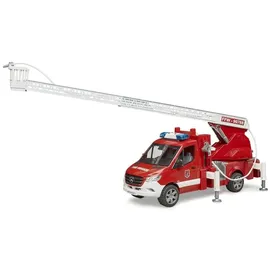 Bruder 02673 Sprinter Feuerwehr mit Drehleiter, Pumpe und Light + Sound Mod