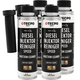4x TECPO Diesel SPEED Injektor Reiniger Ester, 300 ml