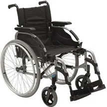 Invacare Action 2 NG Rollstuhl mit Trommelbremse silbergrau 38 cm
