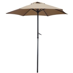 VCM Sonnenschirm / Balkonschirm ø200 cm braun