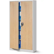 Jan Nowak C001 Aktenschrank 185 x 90 x 40 cm Anthrazit-Weiß