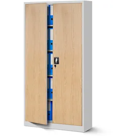 Jan Nowak C001 Aktenschrank 185 x 90 x 40 cm Anthrazit-Weiß