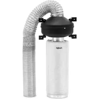 Hillvert Abluftset Aktivkohlefilter 50 cm, Rohrventilator, Abluftschlauch 249,6 m3/h