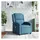 vidaXL Massagesessel Gyta Samt 47 x 99,5 x 47 cm Blau mit verstellbarer Rückenlehne und Vibrationsfunktion