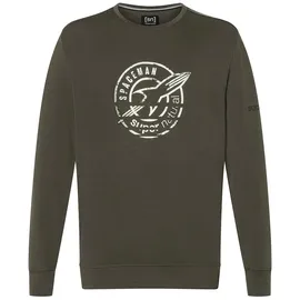 super.natural Space260 Pullover Schwarz / Silber XL