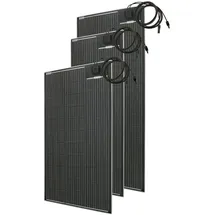 nls Flat Solarmodul, monokristallin 120x46x0,4 cm, 3,6 kg, MC4-Steckverbinder
