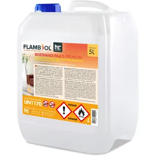Höfer Chemie Flambiol Bioethanol 96,6% Premium 5 l 4 St.