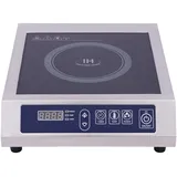 Induktionskochplatte, 3500W Induktionskochfeld, 50KG Tragfähigkeit Edelstahlgehäuse Tragbar Induktionskochplatte, mit Timer On/Off und Isolierfunktion