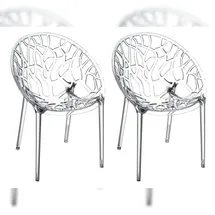 CLP Crystal Stapelstuhl 59 x 60 x 80 cm transperant 2 St.