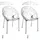 CLP Crystal Stapelstuhl 59 x 60 x 80 cm transperant 2 St.