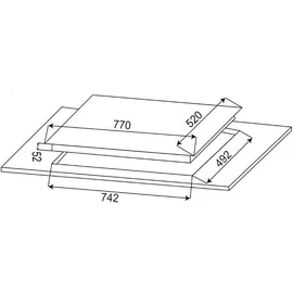 Respekta ASET7007700 Backofen Herdset Glaskeramik