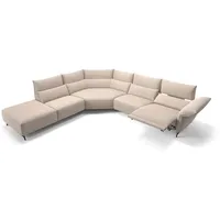 Sofanella 2-Sitzer Stoff CUNEO, Relaxsofa, Designsofa, Designer Couch, Italienisches Sofa, 2er Sofa beige