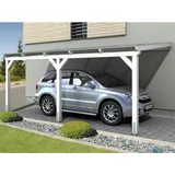 SKANHOLZ Skan Holz Carport Vogtland 300 cm x 541 cm Weiß