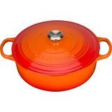 Le Creuset Signature Gourmet-Bräter 30 cm ofenrot