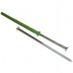 CLAYTEC Dämmplatten-Schraubdübel L120 - 100 Stück 8 mm x 120 mm