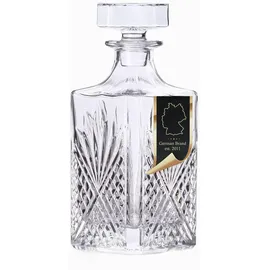 Intirilife Whiskey Karaffe - Füllmenge 800 ml - Decanter für Rum, Vodka, Scotch und vieles mehr