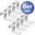 Maximex Fensterhaken 8er Set, für Fensterrahmen bis 1,8 cm, geeignet