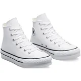 Converse Chuck Taylor All Star Eva Lift Leather Foundation Hi in Weiss,