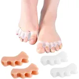 2 Paar Toe Separator, Silikon Zehenspreizer Set, Weiche Zehentrenner