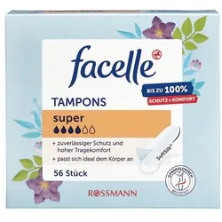 facelle 56er-Pack Tampons »Super«, 1.5 cm