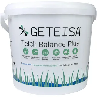 GETEISA Teichbalance Plus 5 Kg - Biologischer Fadenalgenreiniger für Teiche, Natürliche Algenkontrolle, Stabilisiert Wasserqualität, Umweltfreundlich, Sicher für Tiere, Ganzjährige Anwendung