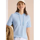 Cecil Hoodie Struktur Blau XL