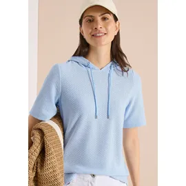 Cecil Hoodie Struktur Blau XL
