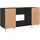 vidaXL Schreibtisch mit Regal Schwarz Eichen-Optik 140 x 50 x 75 cm