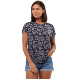 Jack Wolfskin Sommerwiese T-Shirt Women S weiß LEAVES night blue