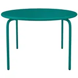 vente-unique MIRMANDE Gartentisch Ø 110 x 74 cm Blau