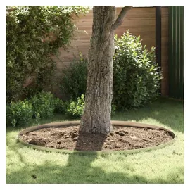 vidaXL Raseneinfassung 450 x 0,05 x 15 cm 4 Stück Silber