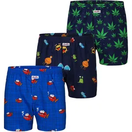 Sugar Pine Boxer Motiv Print Mix 3er Pack