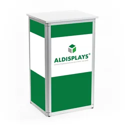 Promotiontheke Rechtecktheke mit Druck und Tasche