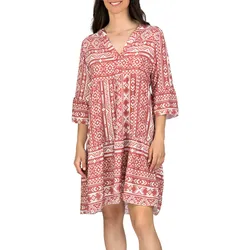 DENIMFY Sommerkleid Damen Knielang A Linie DFFrida S/M