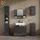 livinity Livinity® Badschrank, Ronco, Anthrazit Hochglanz, 30 x 59 cm