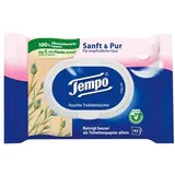 Tempo Feuchtes Toilettenpapier »Sanft & Pur« 42 Blatt weiß