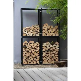 JAN KURTZ Abdeckung Kaminholzgestell Holz Michel 0,40 m schwarz