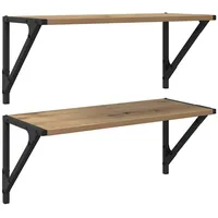 VidaXL Wandregal 60 x 25 x 25,5 cm Braun