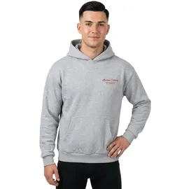 MERCHCODE Al Dente Per Favore Oversized Hoody - Grau